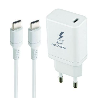 지파워 초고속 25W PD 3.0 PPS 충전기 C TO C 케이블 포함, 화이트1개, 1개