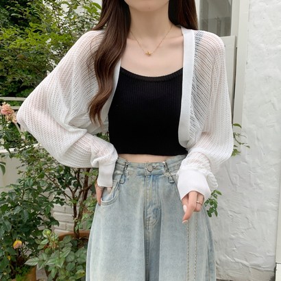 코슈아 시스루 볼레로 여름 가디건 - 카디건 리뷰후기