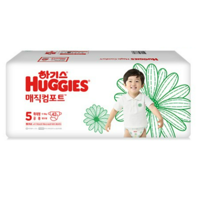 하기스 매직 컴포트 밴드형 기저귀 특대형 5단계