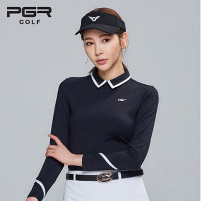 R 골프 T-4216 여성 골프 티셔츠 시크 블랙 리미티드 에디션 4차 리오더
