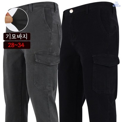 [더맨월드] JIU 면스판 카고 팬츠 _ 남성용 리뷰 후기