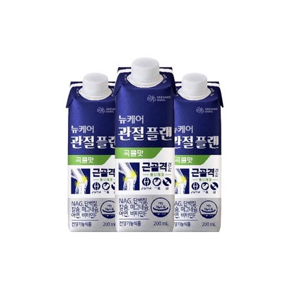 대상 뉴케어 관절플랜 곡물맛 200mL 72팩배송품질보증, 72개