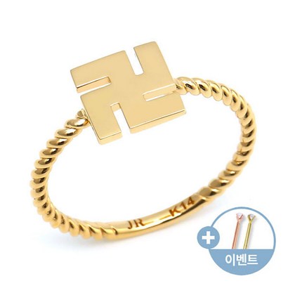 [비앤비골드]14K 로프 만자 반지 ROS11743