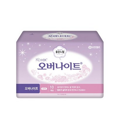 [신속배송] 코텍스 좋은느낌 오버나이트  일반형생리대