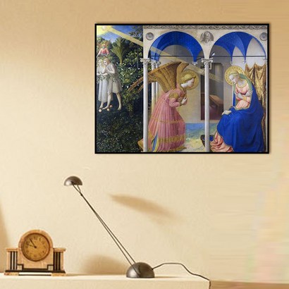 [더벨라] 프라 안젤리코 - 수태고지  The Annunciation 모던프레임 캔버스액자