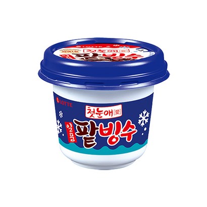 일품 팥빙수 240ml 롯데제과 퍼먹는 빙수 컵 아이스크림, 230ml, 10개