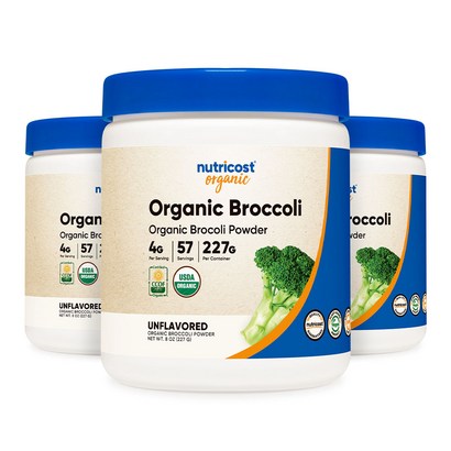 뉴트리코스트 오가닉 브로콜리 파우더 8oz, 3개, 57회분