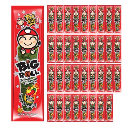 타오케노이 김스낵 김과자 빅롤 스파이시 36p, 3g, 1개