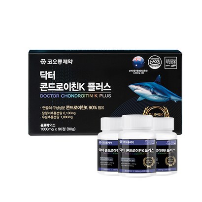 코오롱제약 닥터 콘드로이친K플러스  x90정 3개월분