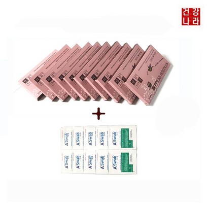건강나라 T침500개알콜솜10개 이침 수지침