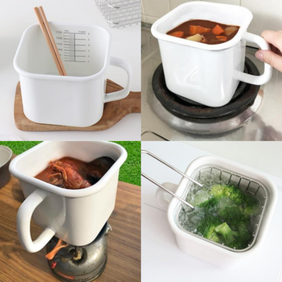 사각범랑냄비 1뚜껑 포함 인덕션 하일라이트, 1.4L