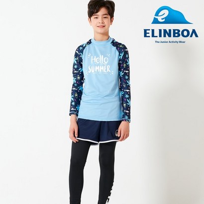 엘인보아 주니어 래쉬가드 카누블루 보드숏 3PCS 리뷰후기