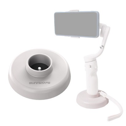 DJI 오즈모 모바일 OM5 원형 스탠드 거치대 액세서리 OSMO 스마트폰 짐벌 독 도크 악세사리, 르다비디앙 오즈모모바일3거치대_그레이