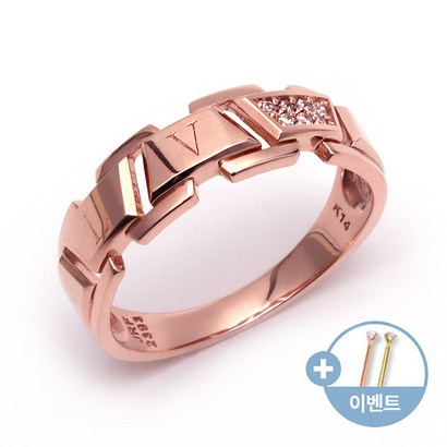 [비앤비골드]18K 심플 LV사선사각벨트 큐빅 반지 RCW15537 리뷰후기