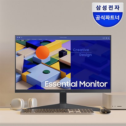삼성전자 S24C31 24인치모니터 FULL HD IPS 플리커프리 프리싱크 슬림베젤 75Hz HDMI DSUB, -S24C310-