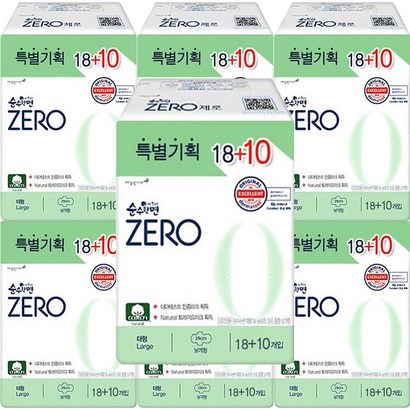 [신속배송] 순수하면 ZERO 대형 1 날개형생리대