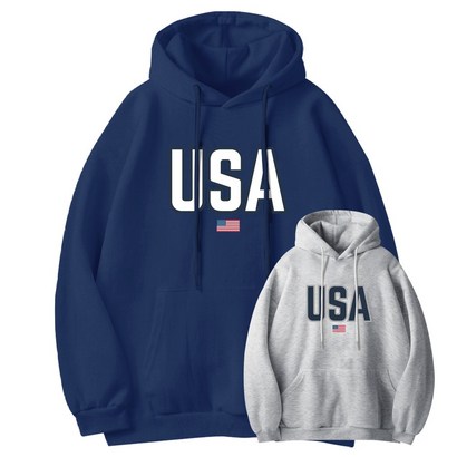 [더팀] USA 기모 후드티 남여공용 빅사이즈 4X까지