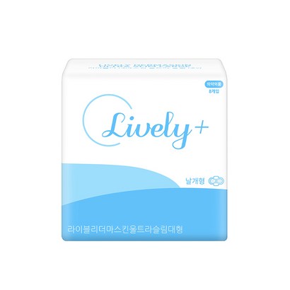 라이블리 더마스킨 생리대 대형