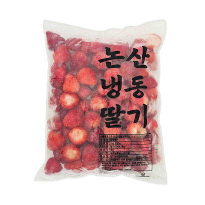 소담 논산냉동딸기(A) 1kg/ 국산 과육 크기 선별, 3개