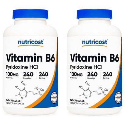비타민 B6 240캡슐 2병, 2개, 240정