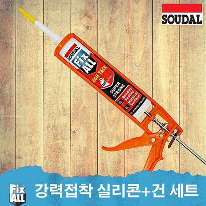 수달 픽스올 실리콘 Hih Tack 하이텍 백색 냄새없는 다용도 강력접착 실리콘 플라스틱건