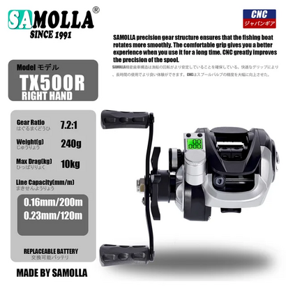 samolla tx500 수심측정 베이트릴 실버 우핸들