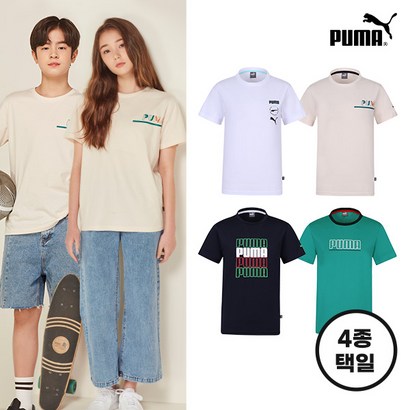 [PUMA] NEW 푸마키즈 주니어 데일리 반팔티셔츠 4종 택1 리뷰후기