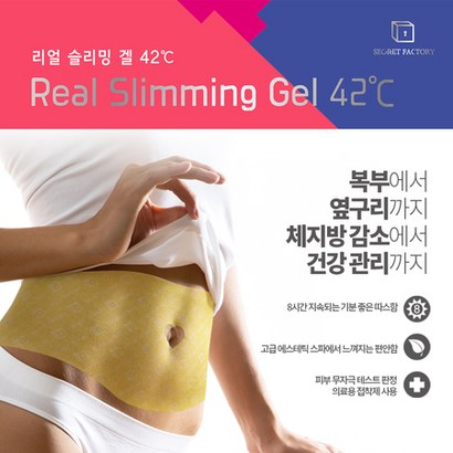 비밀공장 리얼슬리밍겔 42뱃살 복부 바디 다이어트 패치 5 Set 리뷰후기