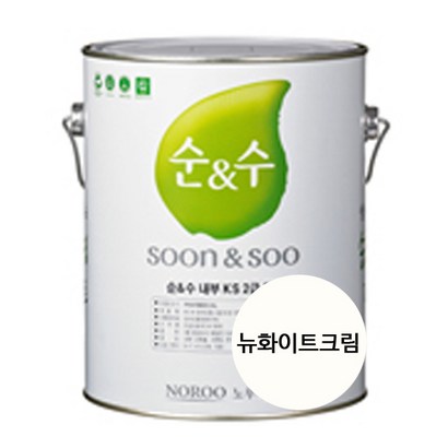 [노루페인트] 순앤수 100 내부용 수성페인트 4L 리뷰후기