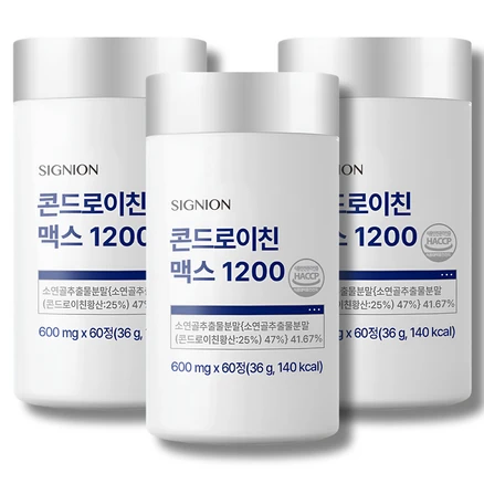 시그니온 콘드로이친 맥스 1200, 3개, 60정