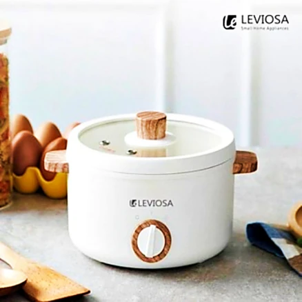 할인!!!무료AS[레비오사] 세라믹 멀티쿠커2.5L LE-W2525 세라믹 코팅 실용적인 2.5L 대용량