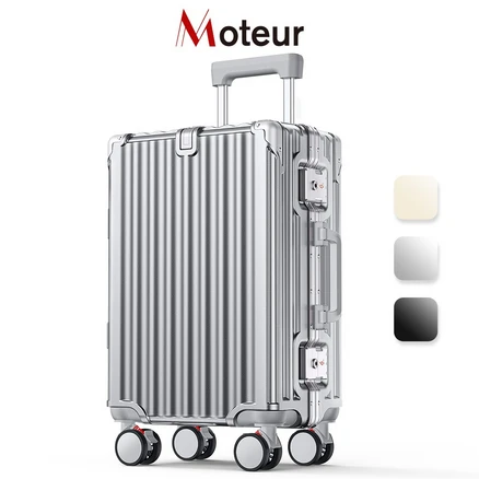 Moteur 캐리어 20인치 24인치 28인치 알루미늄 프레임 여행용캐리어 기내용 대형 빈티지 하드 튼튼한 캐리어