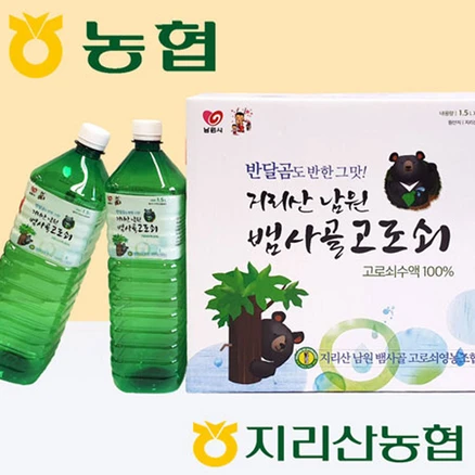 [지리산농협] 지리산 뱀사골 고로쇠 수액 1.5L또는1.0L, 12개, 1.5L