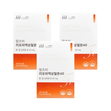 랄츠비 리포퍼액상철분40, 3개, 30회분