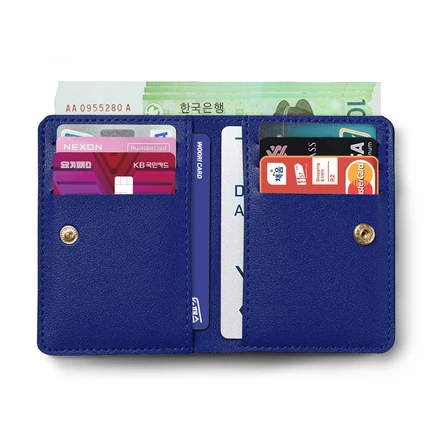 루끄리드 심플 스냅 버튼 카드지갑