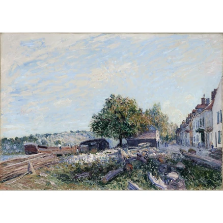 Saint Mammès-Morning 아트포스터 감성선물 시슬리, 그림만(매트지), 29.7X41.92