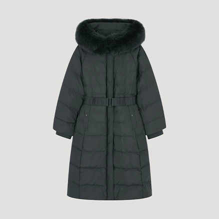 쉬즈미스 폭스퍼 후드 래글런 덕다운 점퍼 SSDJPO42020 CH