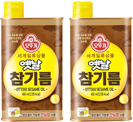 오뚜기옛날 참기름, 450ml, 2개