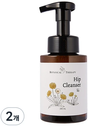 보타니컬테라피 엉덩이 클렌저 무향, 2개, 280ml