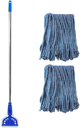 월드크린 스텐 마포대 + 청사 걸레 350g 2p, 1세트, 혼합색상