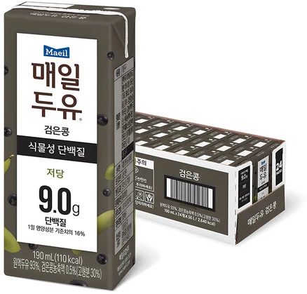 매일두유 검은콩, 190ml, 24개