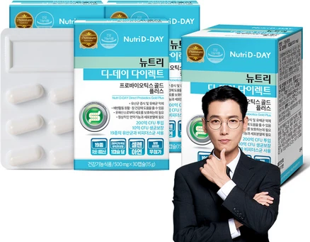 뉴트리디데이 다이렉트 프로바이오틱스 골드 플러스 유산균, 30정, 4개