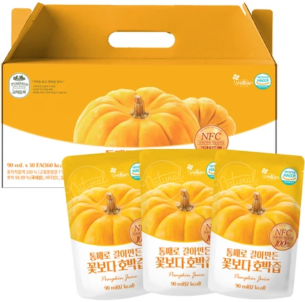 유기농마루 통째로 갈아만든 꽃보다 호박즙, 2.7L, 1개