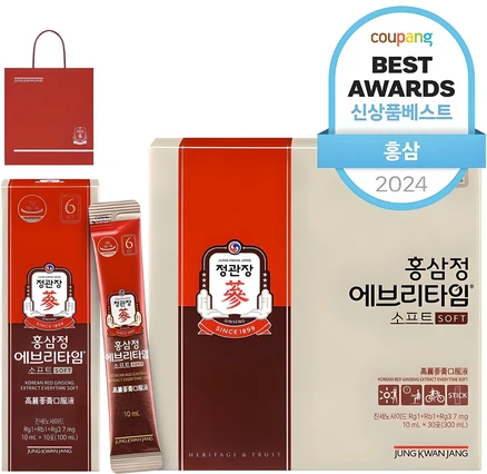 정관장 홍삼정 에브리타임 소프트 + 쇼핑백 세트, 300ml, 1개
