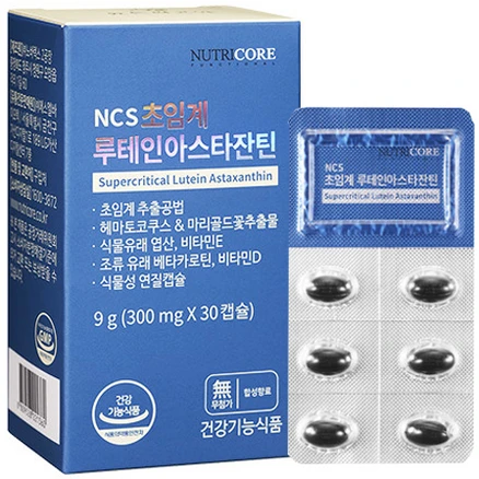 뉴트리코어 초임계 루테인아스타잔틴, 30정, 1개