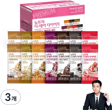 뉴트리디데이 다이어트 쉐이크 해피믹스, 350g, 3개
