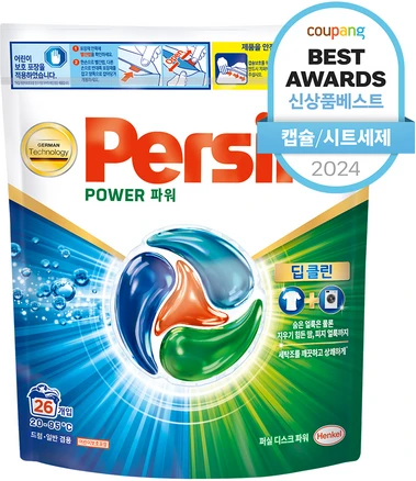 퍼실 디스크 파워 캡슐세제 파우치, 26개입, 1개