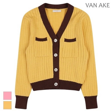 반에이크 심플배색 가디건 VB2YKCM310Z