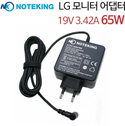 LG전자 울트라기어 32GN650 모니터 전원 어댑터 케이블 19V 3.3A 호환, 1개
