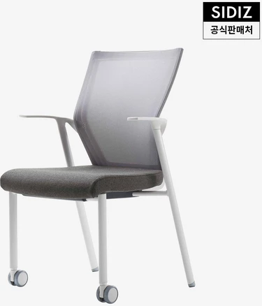 시디즈 아이블 서울대 책상 의자 화이트, 화이트/웜그레이, 웜그레이